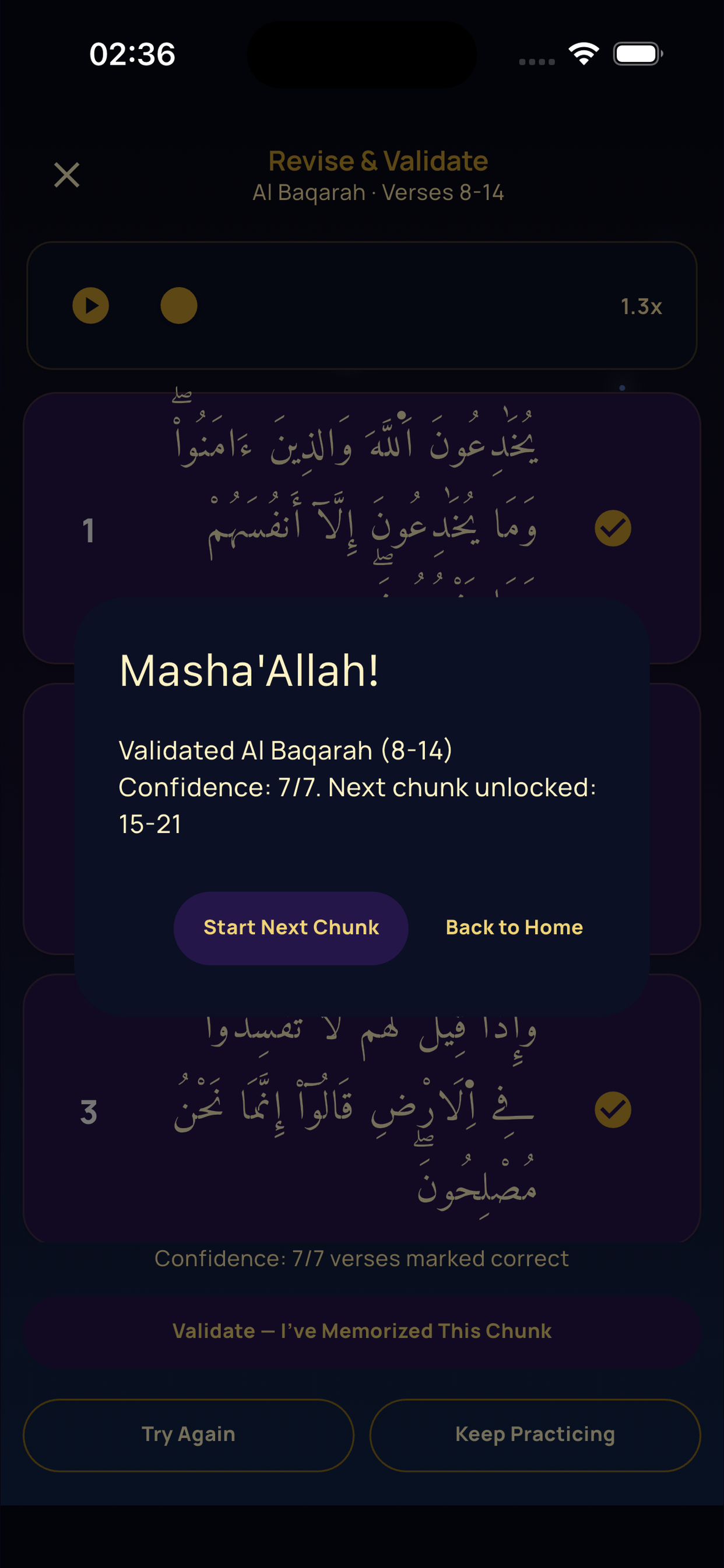 App screens 4